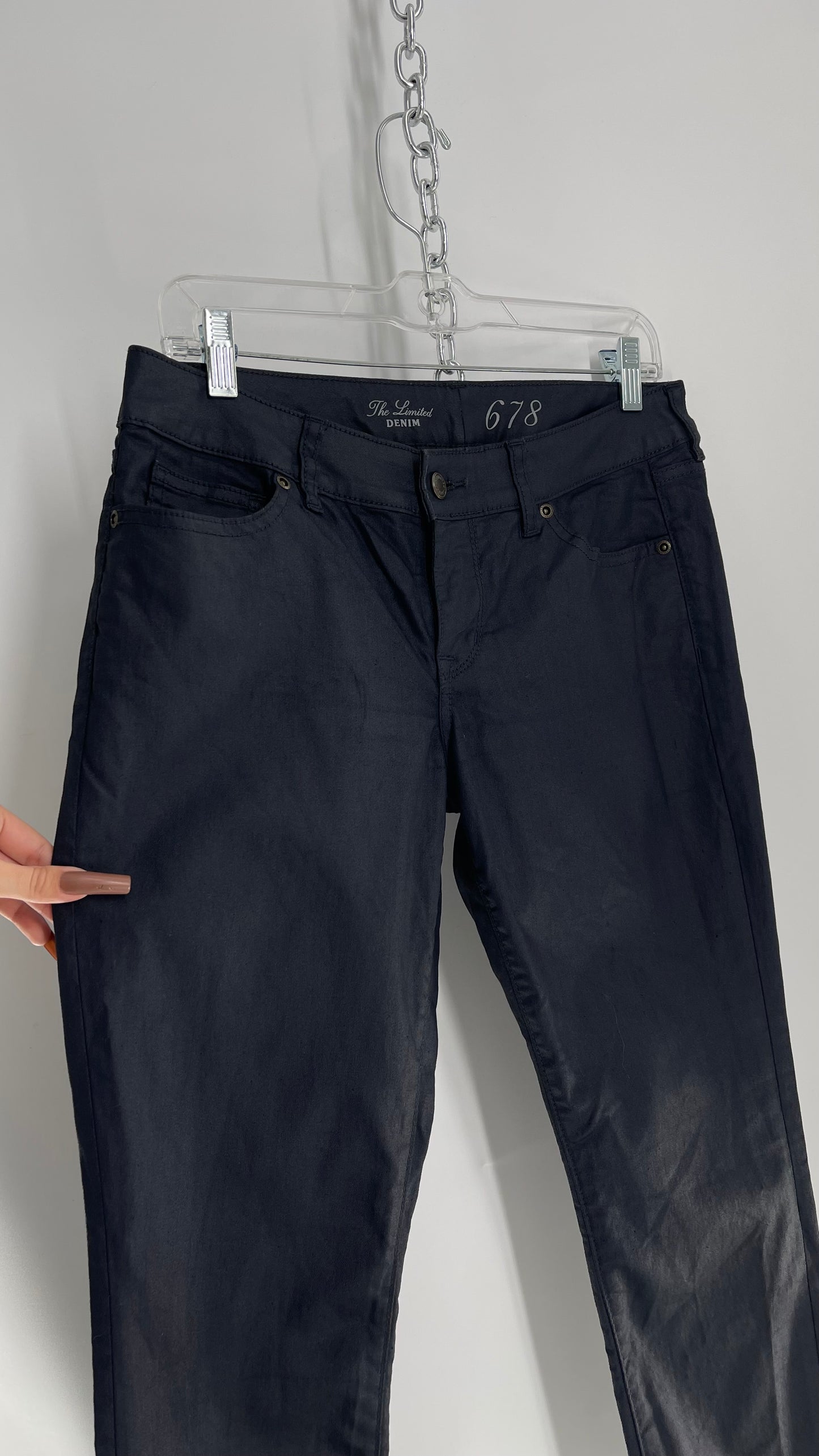 The Limited Blue/Black Metallic Jeans (6)