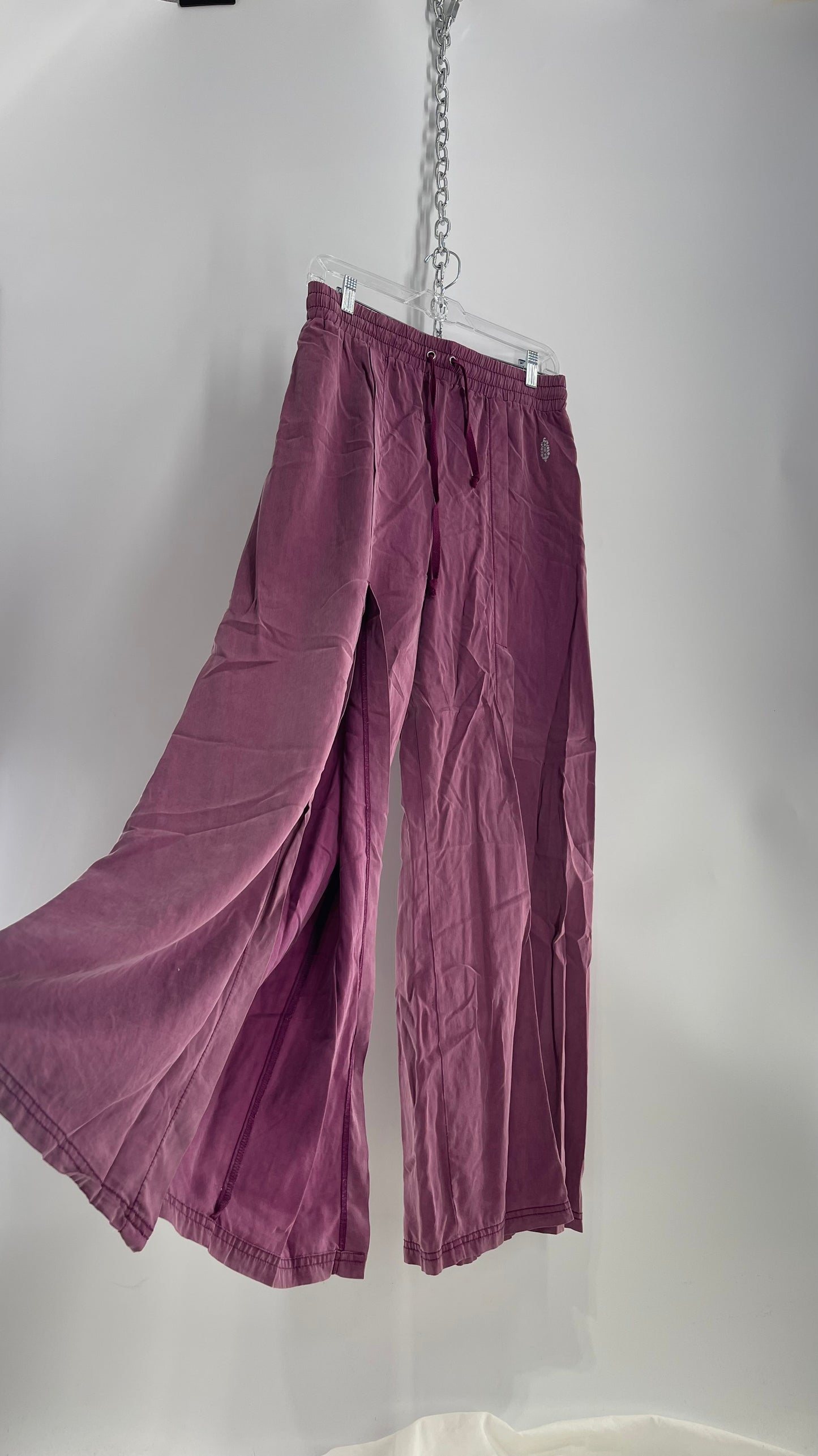 Free People Movement Pink/Purple Baggy Yoga Pant (Small)