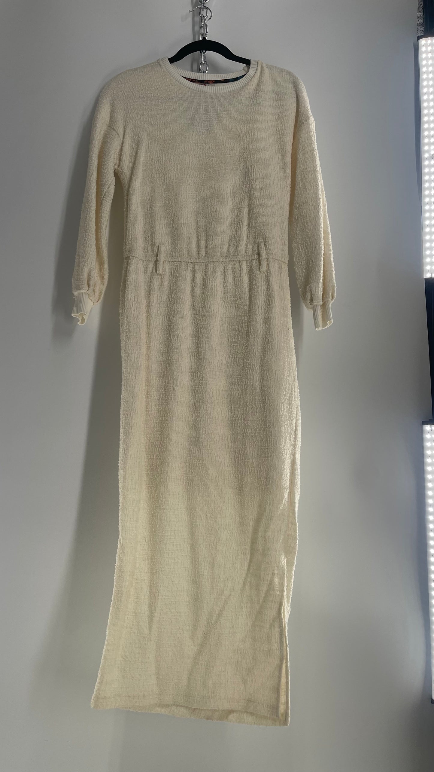 Dolan Anthropologie Jacqueline Off White Textured Knit Maxi (XS)