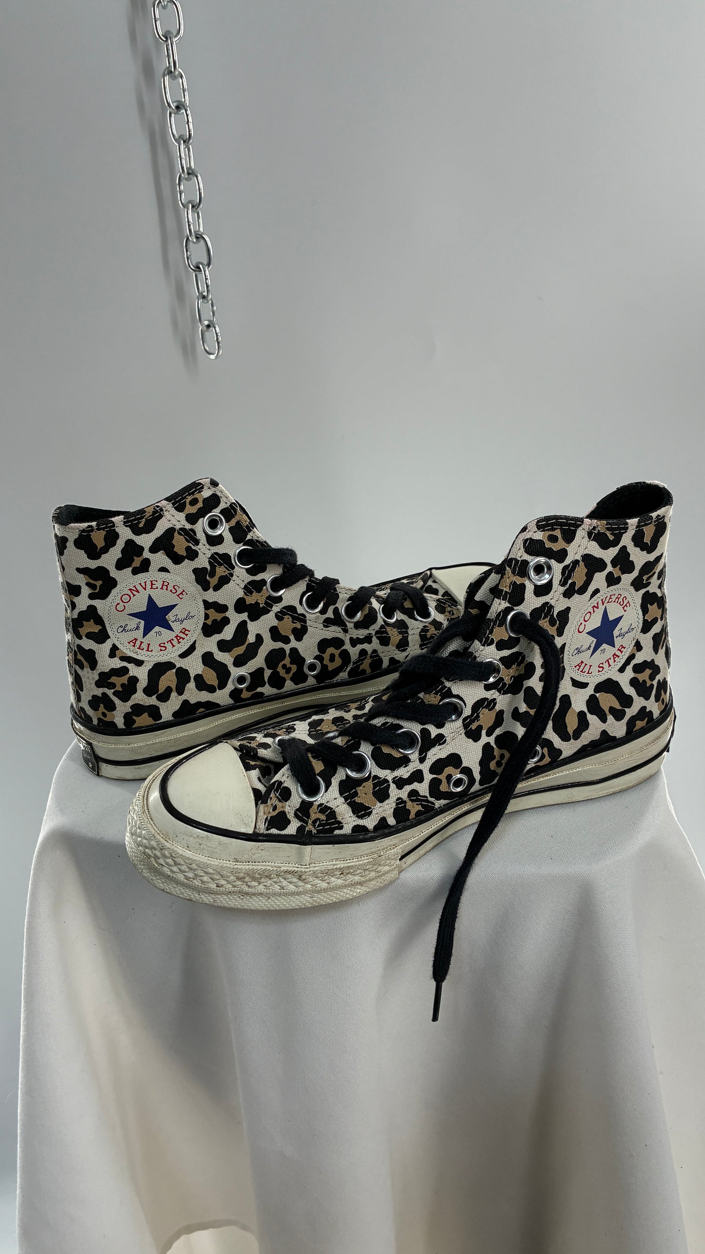 Vintage Converse Chuck Leopard Driftwood Ctas 70 Hi (W6.5)