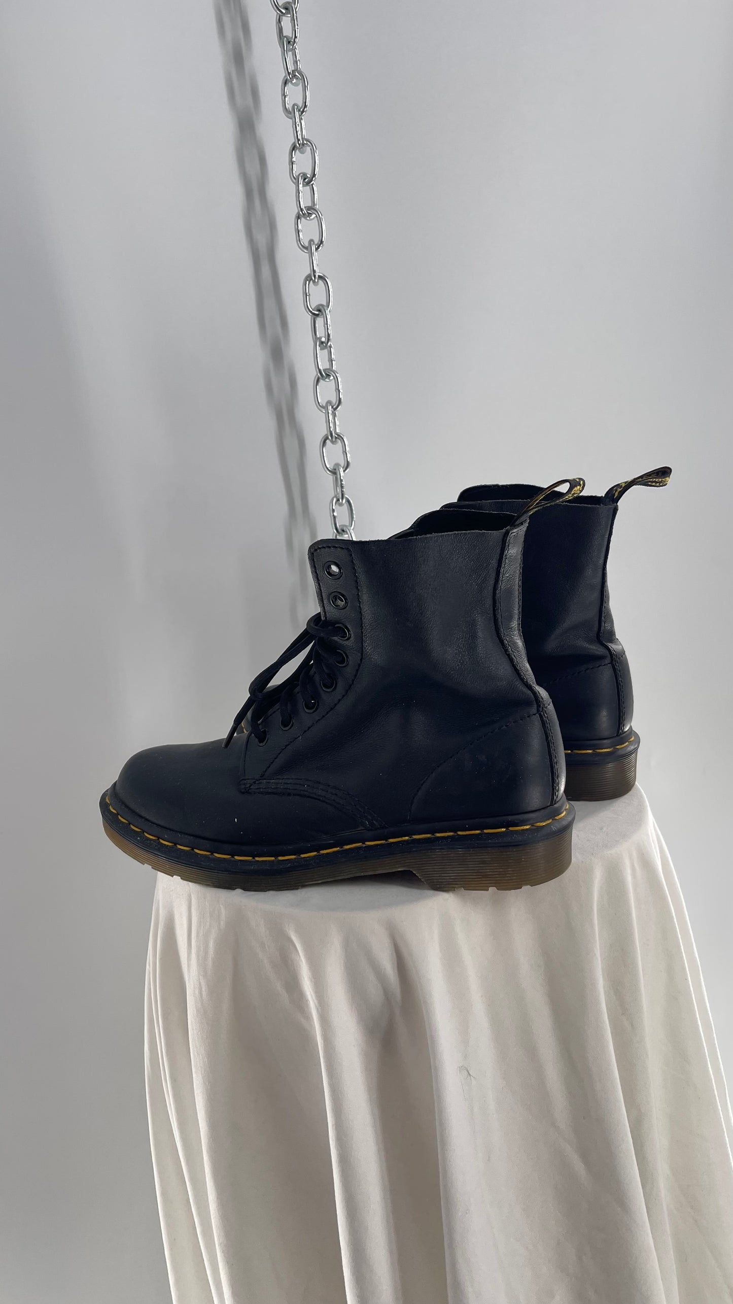 Doctor Martens Black Leather Virginia Pascal Boots (6)