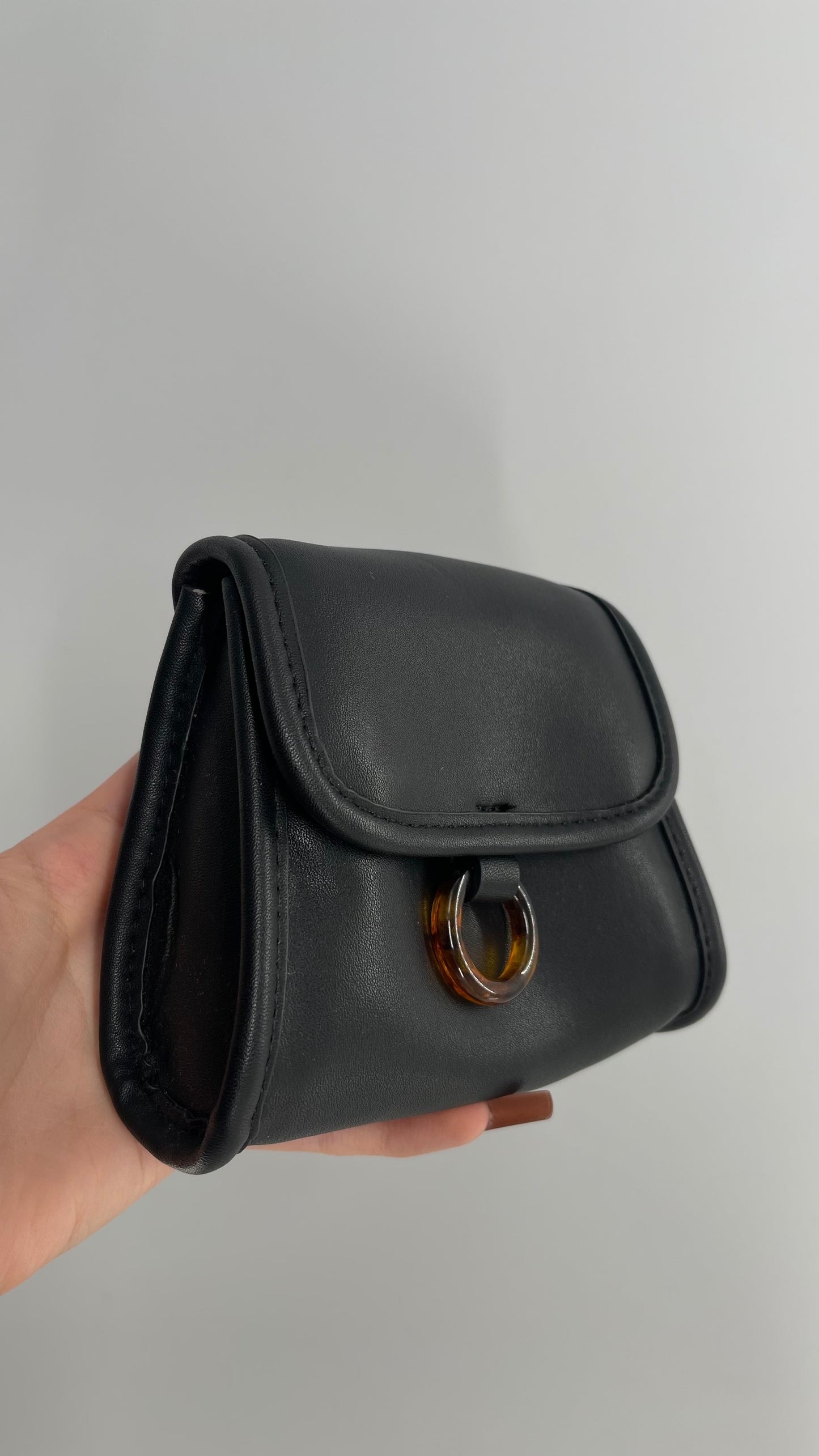 Urban Outfitters Black Leather Belt Bag