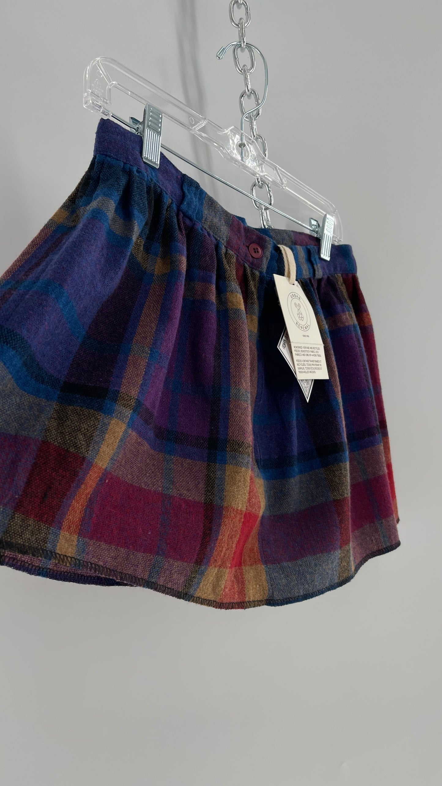 Urban Outfitters Urban Renewal Plaid wool Skirt with Tags Attached (XS)