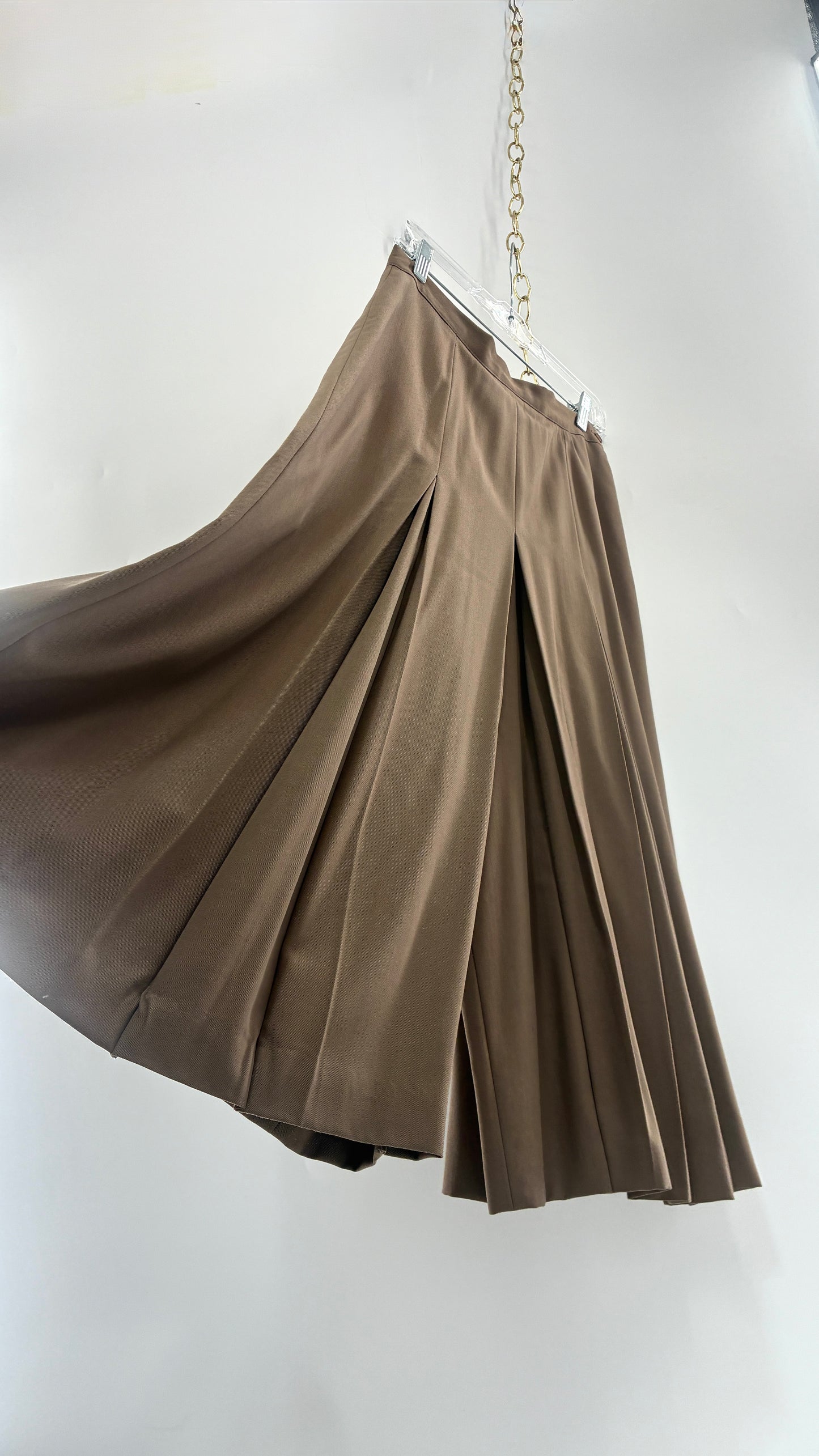 Vintage J’ENVIE SPORT NEW YORK 100% Pure Wool Pleated Wide Leg Culottes (10)