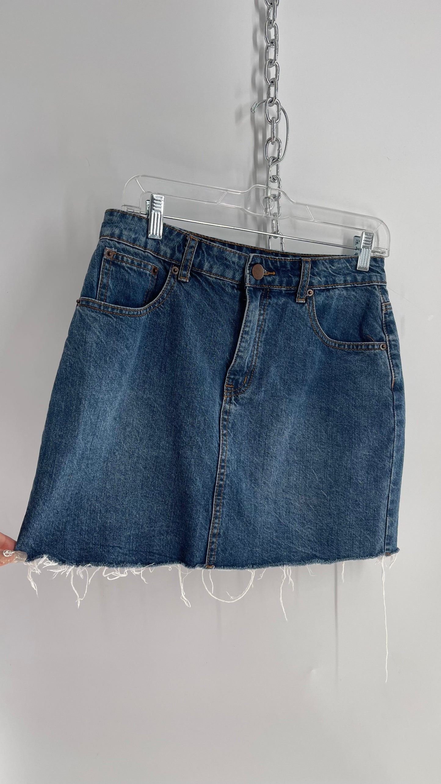 Tobi Denim Mini Skirt (Medium)