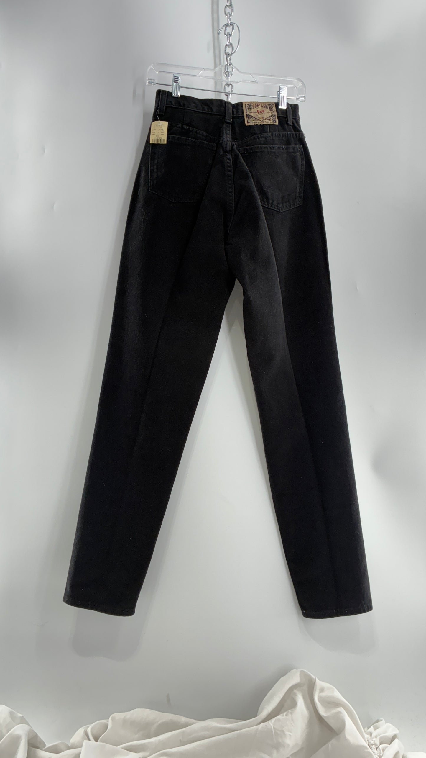 Deadstock Vintage 1980s EXPRESS Black High Waisted Mom Jean (5/6)