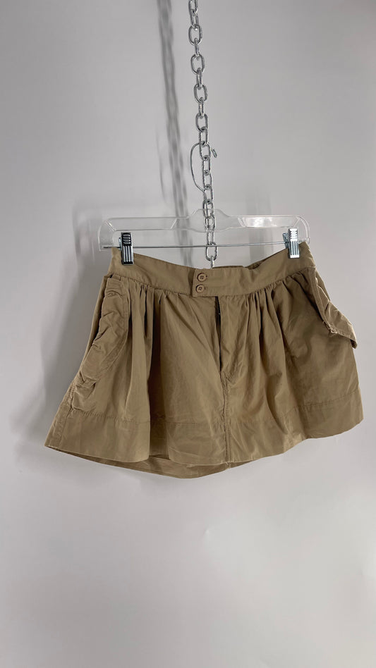 BDG Khaki Ultra Micro Mini Skirt with Tags Attached (Small)