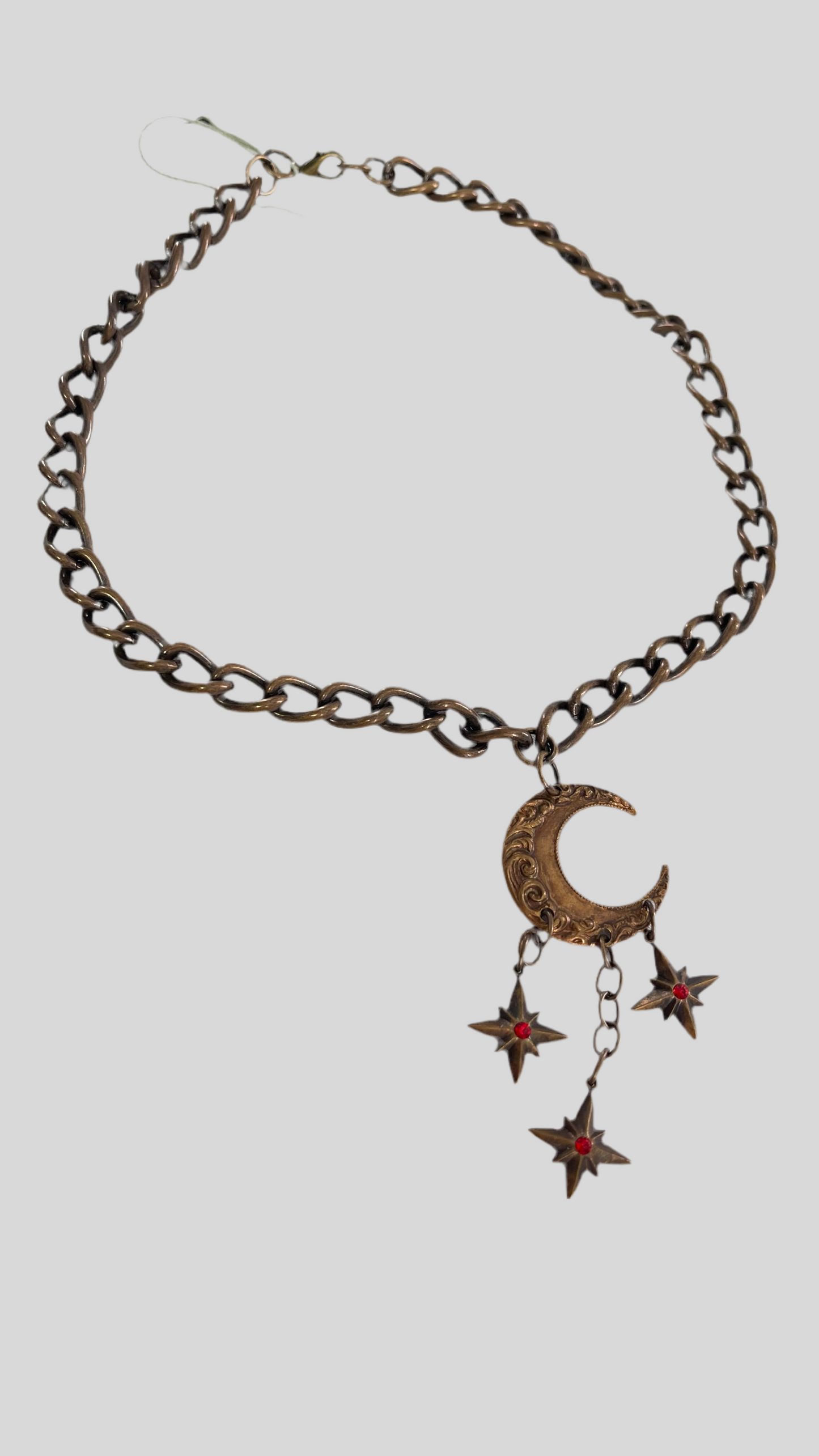 Scarlet Moon Heavy Chain Necklace