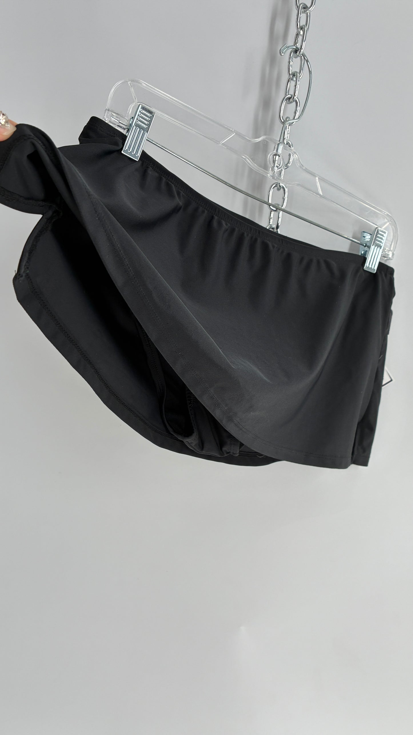 Vintage Deadstock CATALINA Black Low Rise Micro Mini Skirt (8/10)