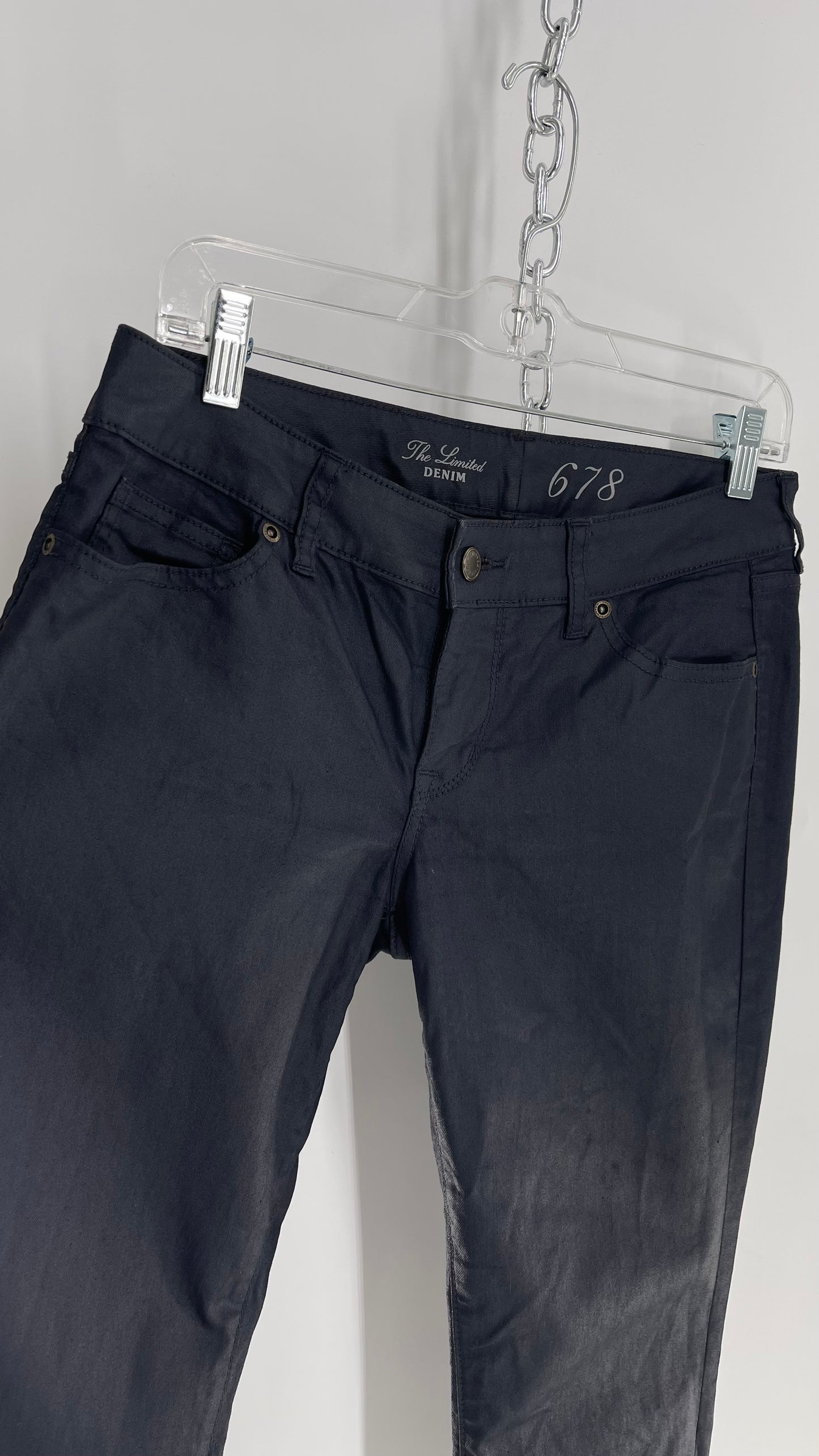 The Limited Blue/Black Metallic Jeans (6)