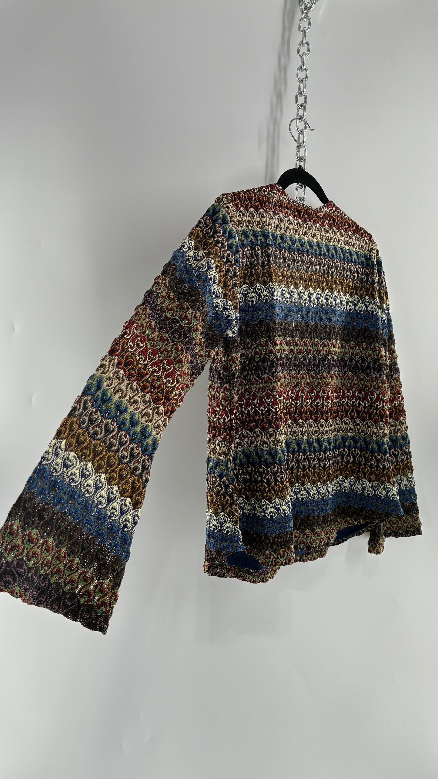 Vintage VENEZIA JEANS Knit Bell Sleeve Blouse (14/16)