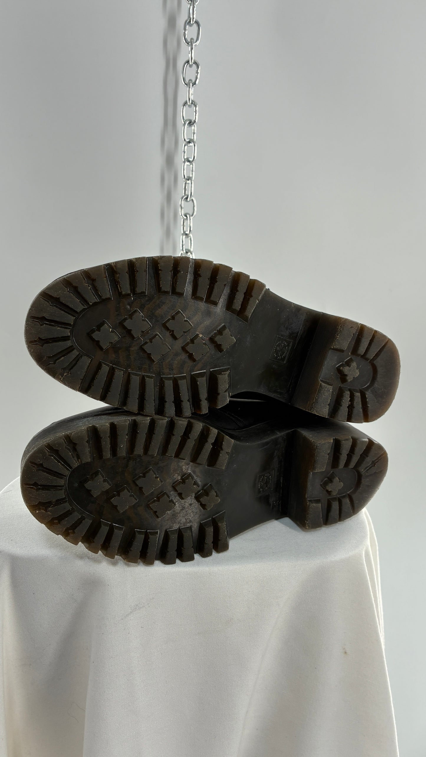 Vintage Doctor Martens Black Leather, Platform, Chunky Oxfords (9)