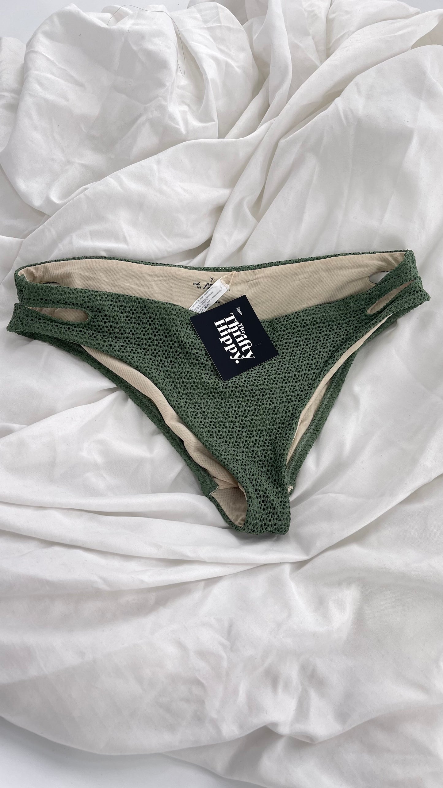 Urban Outfitters Out From Under Green Lacy Swim Bottoms (Medium)