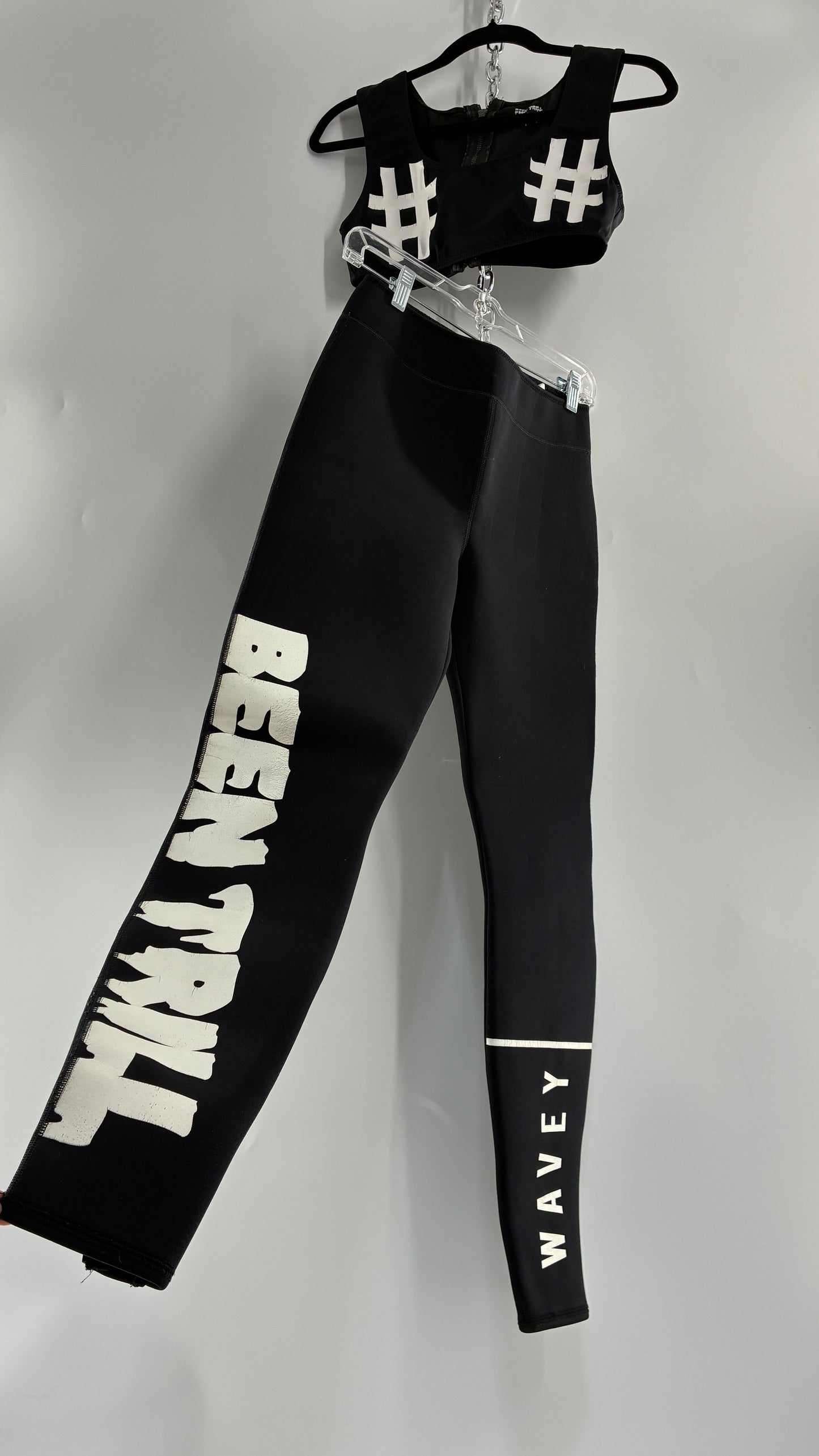 Vintage BEEN TRILL Wet Suit Set, Sports Bra and Neoprene Pants (S Top, M Bottoms)