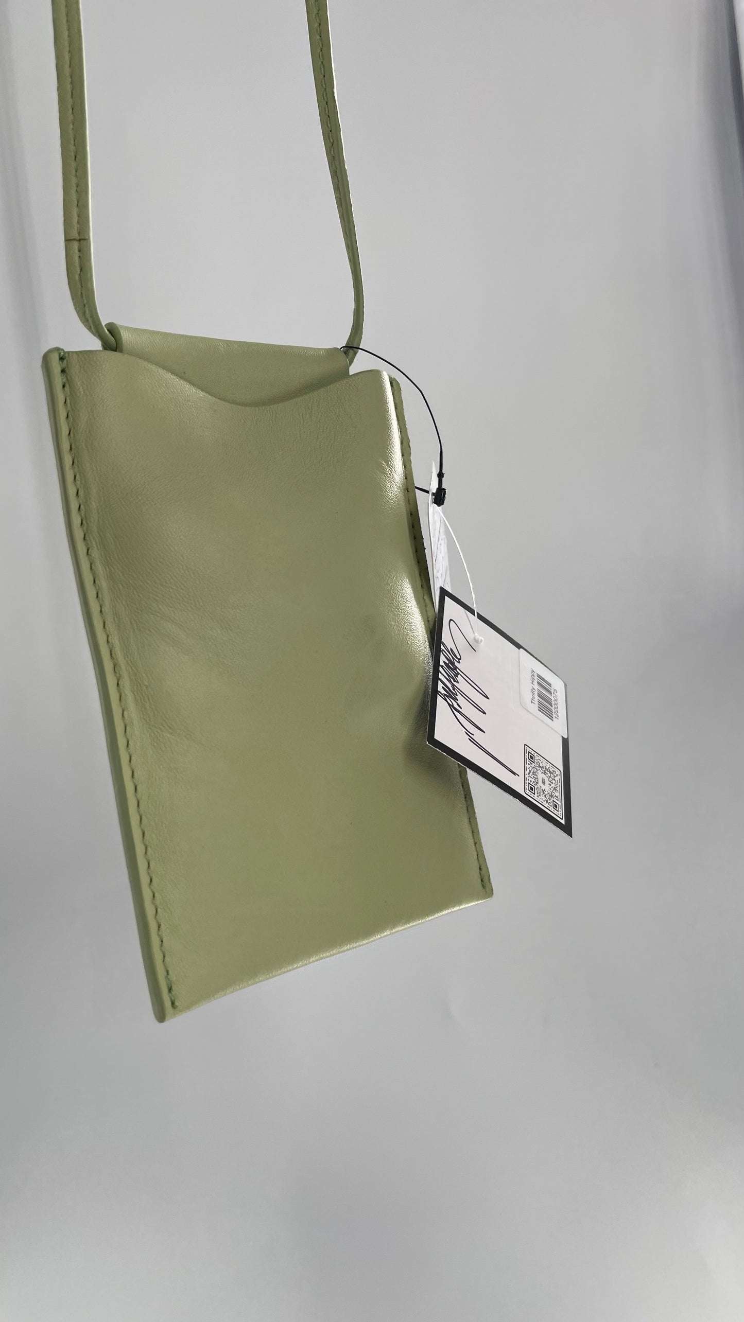 Free People Sage Green Crossbody Phone Pouch with Tags Attached