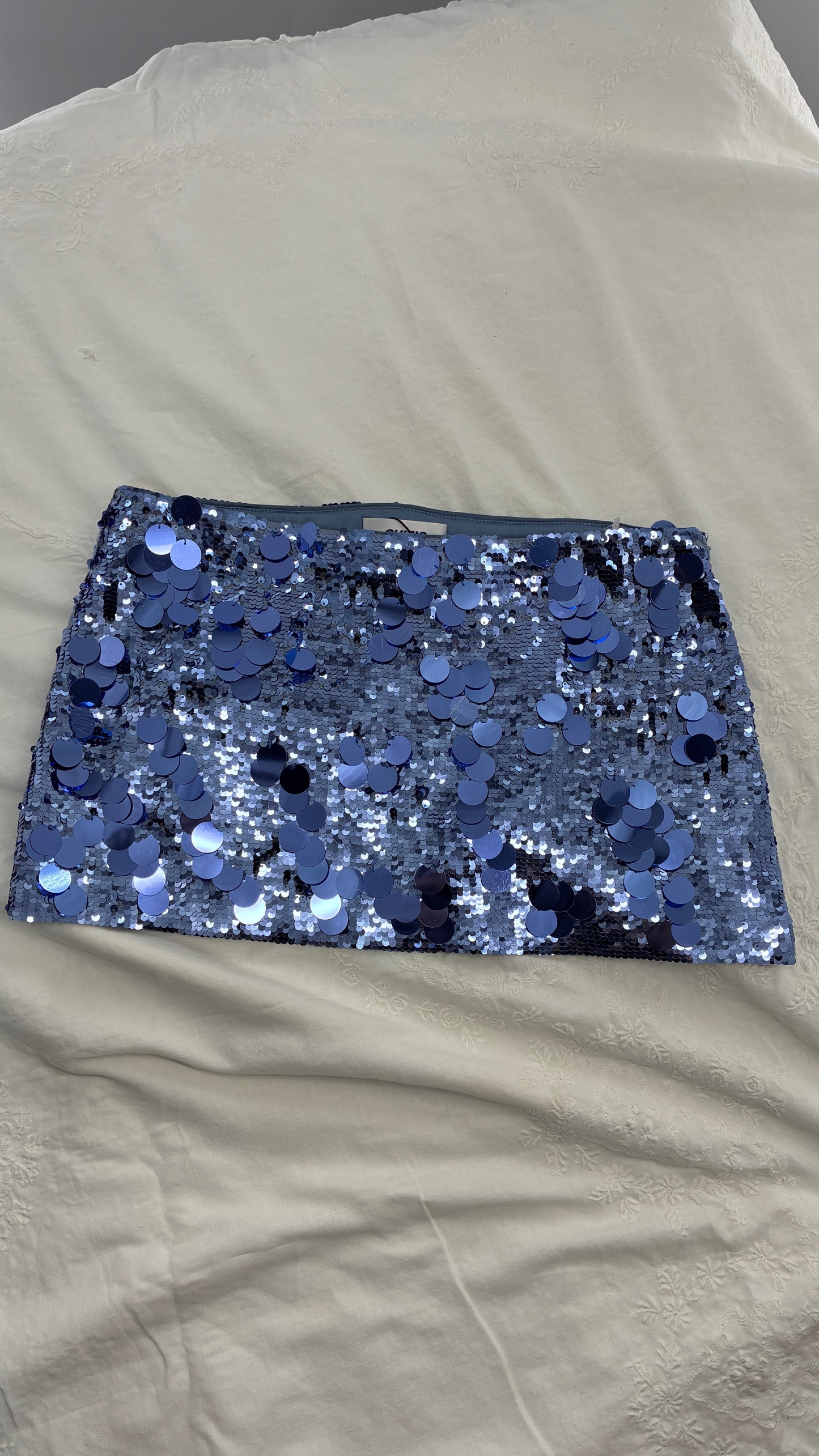 GUIZIO Purple Sequin Micro Mini Skirt with Tags Attached (Small)
