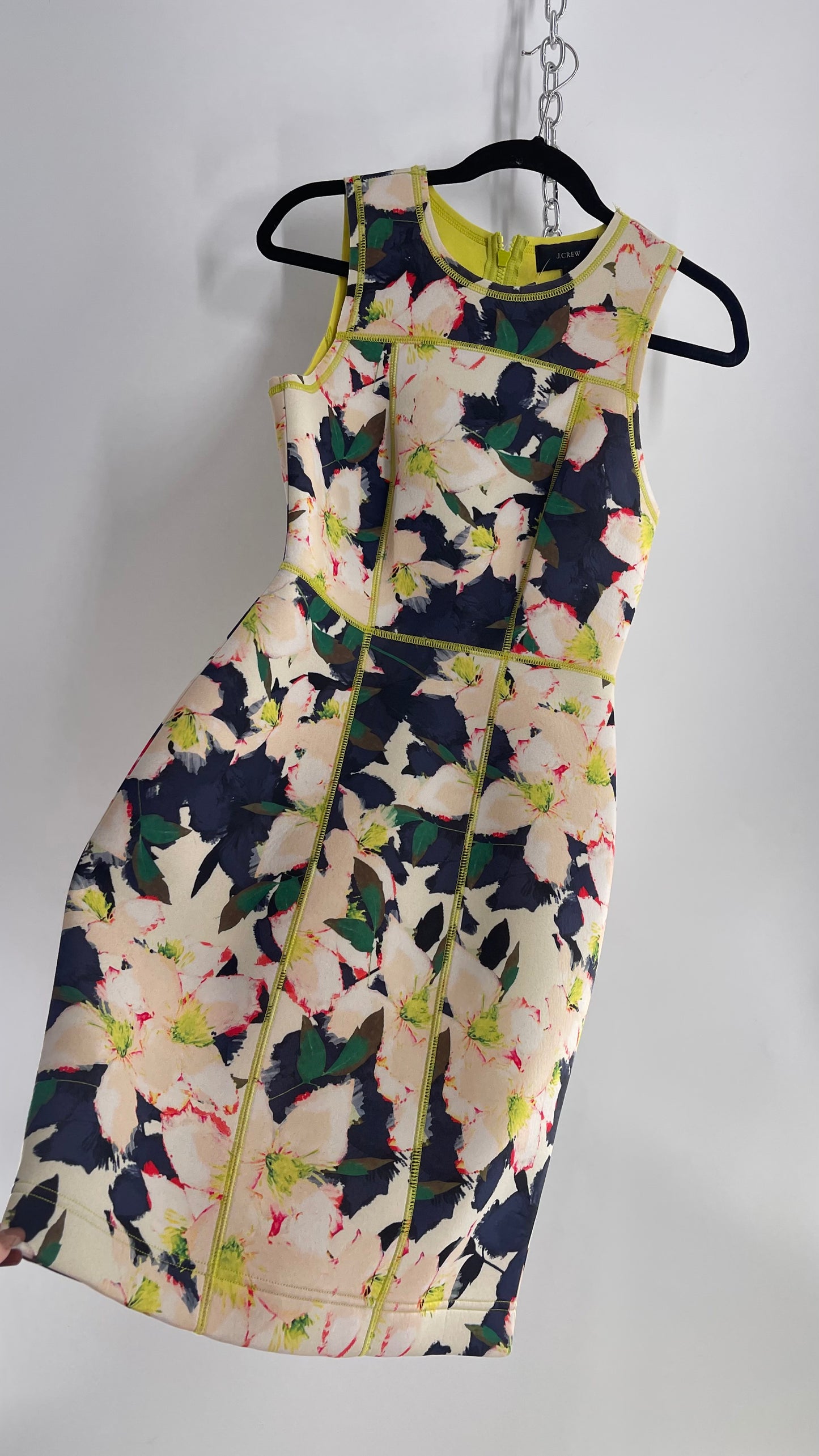 JCREW Neoprene Style Floral Dress (2)