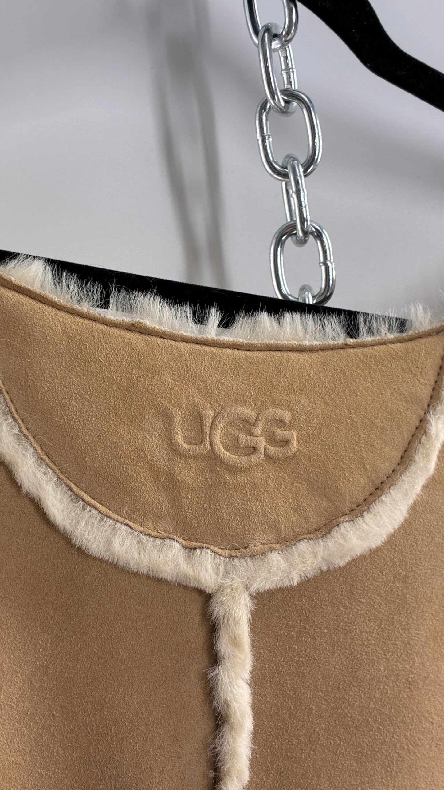 Vintage UGG Leather Mouton Poncho Cape (S/M)