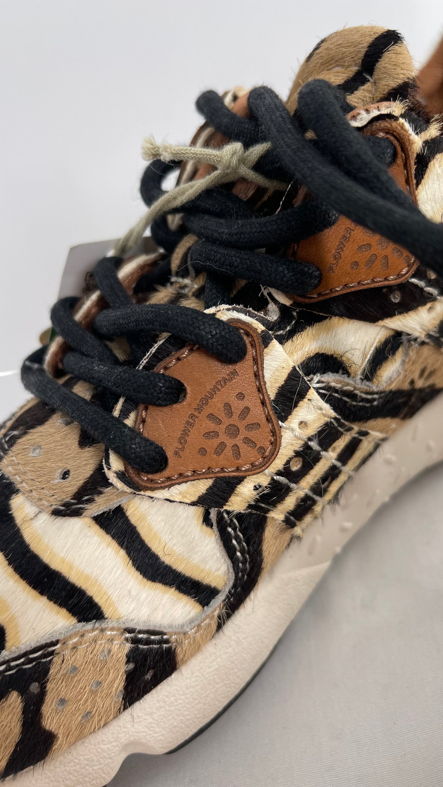 Flower Mountain X Free People Cow Hide Mixed Animal Print Sneakers with Tags Attached (7)