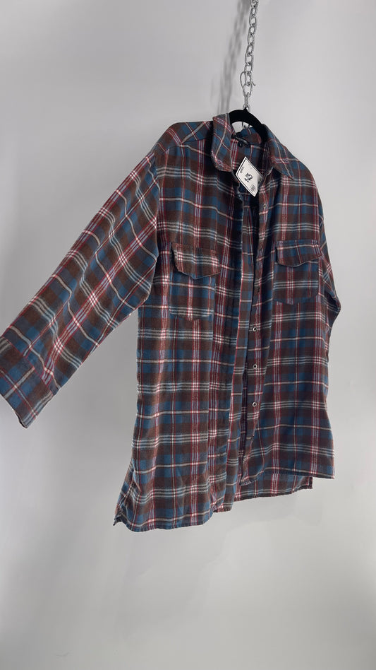 Papermoon Blue/Brown Flannel (Large)