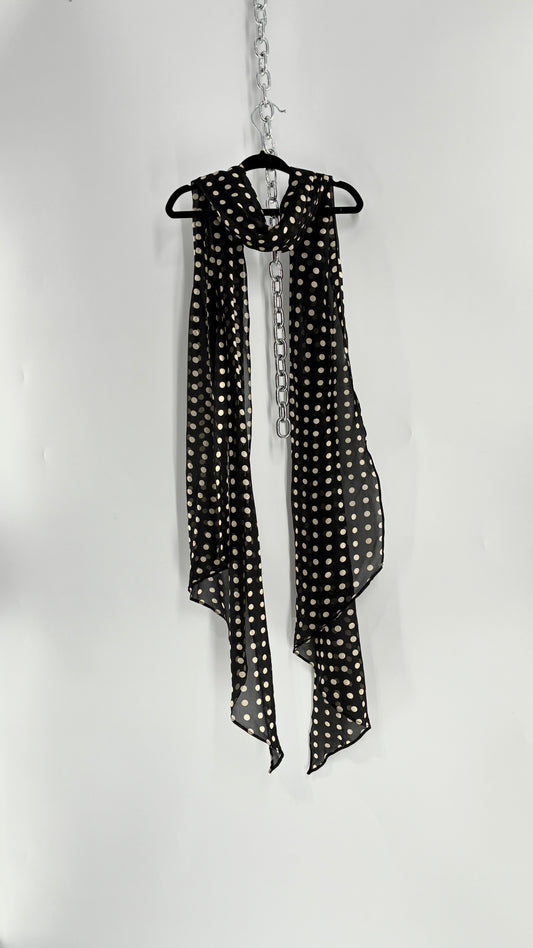 Vintage Polka Dot Scarf