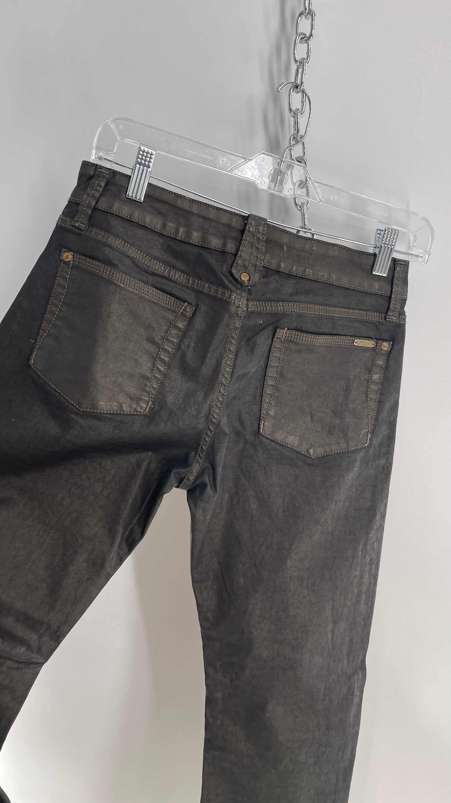 ACQUAVERDE Paris Metallic Mud Tone Jeans (28)