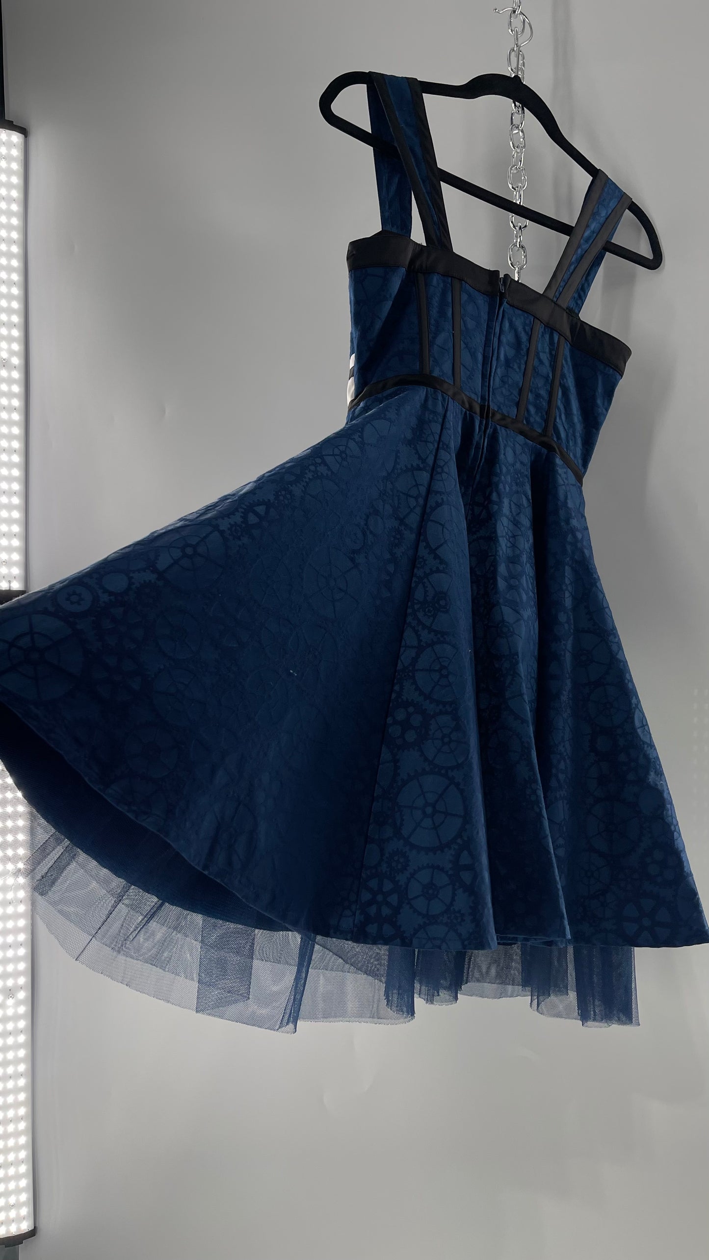 BBC Doctor Who Tardis 50s Vintage Style Dress with Tulle Underskirt (SM)