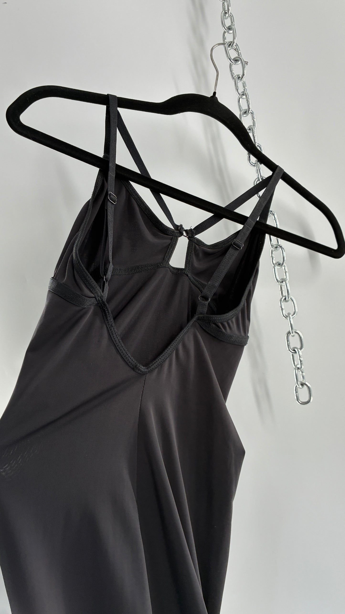 Urban Outfitters Out from Under Caged Black Spandex Black Dress (XS)