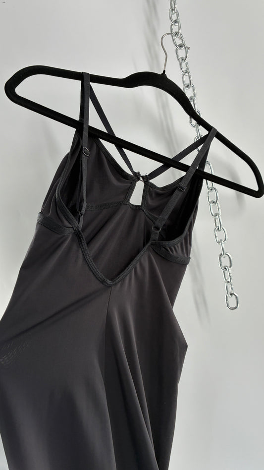 Urban Outfitters Out from Under Caged Black Spandex Black Dress (XS)