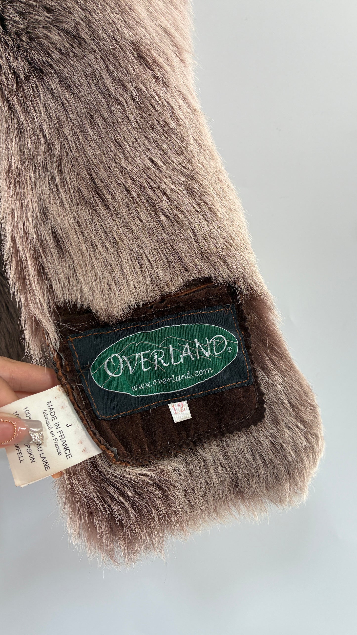 OVERLAND Genuine Fur and Sheepskin Suede Leather Vest Made in France (12)
