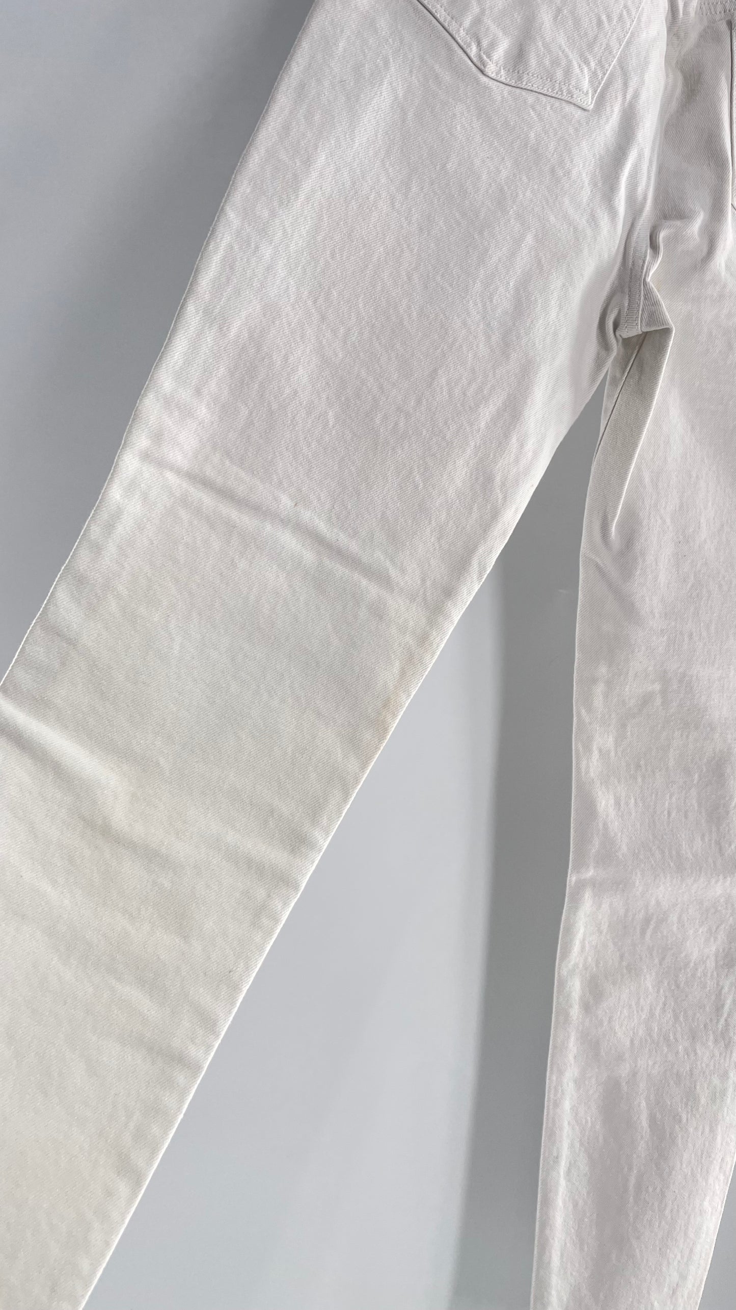 Free People White High Waisted Skinny Cropped Denim (26)