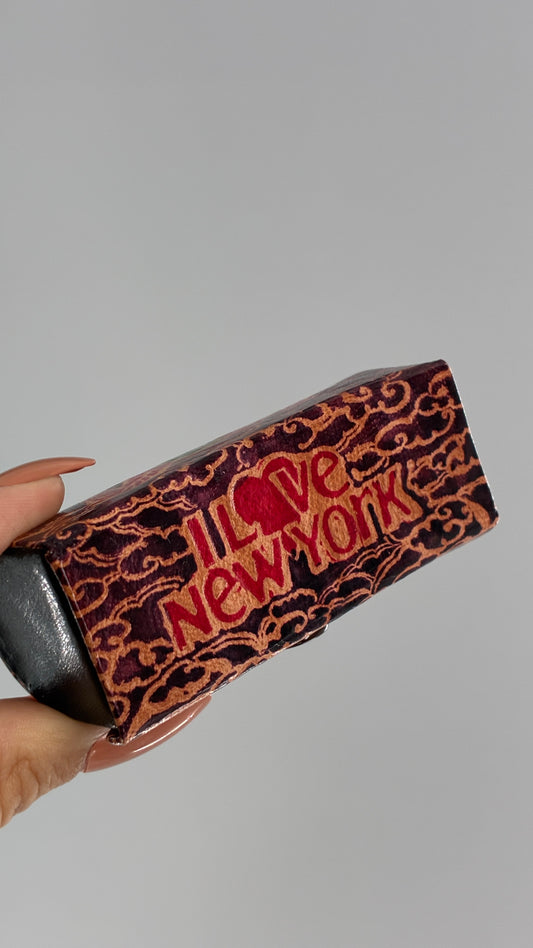 Vintage 1980s I ♥️ NEW YORK Leather Lipstick Case