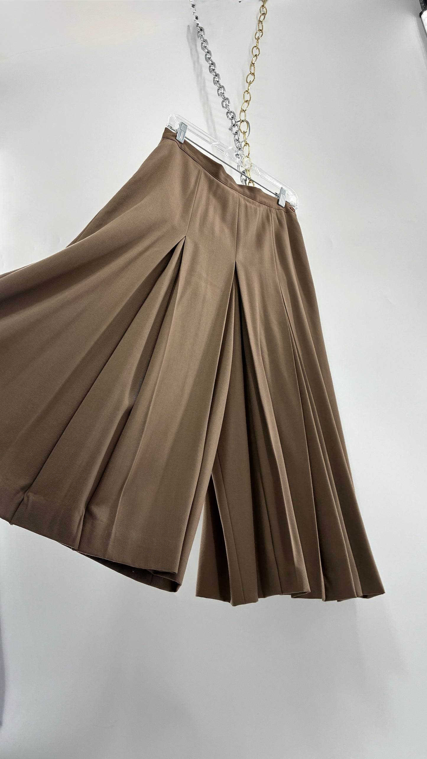 Vintage J’ENVIE SPORT NEW YORK 100% Pure Wool Pleated Wide Leg Culottes (10)