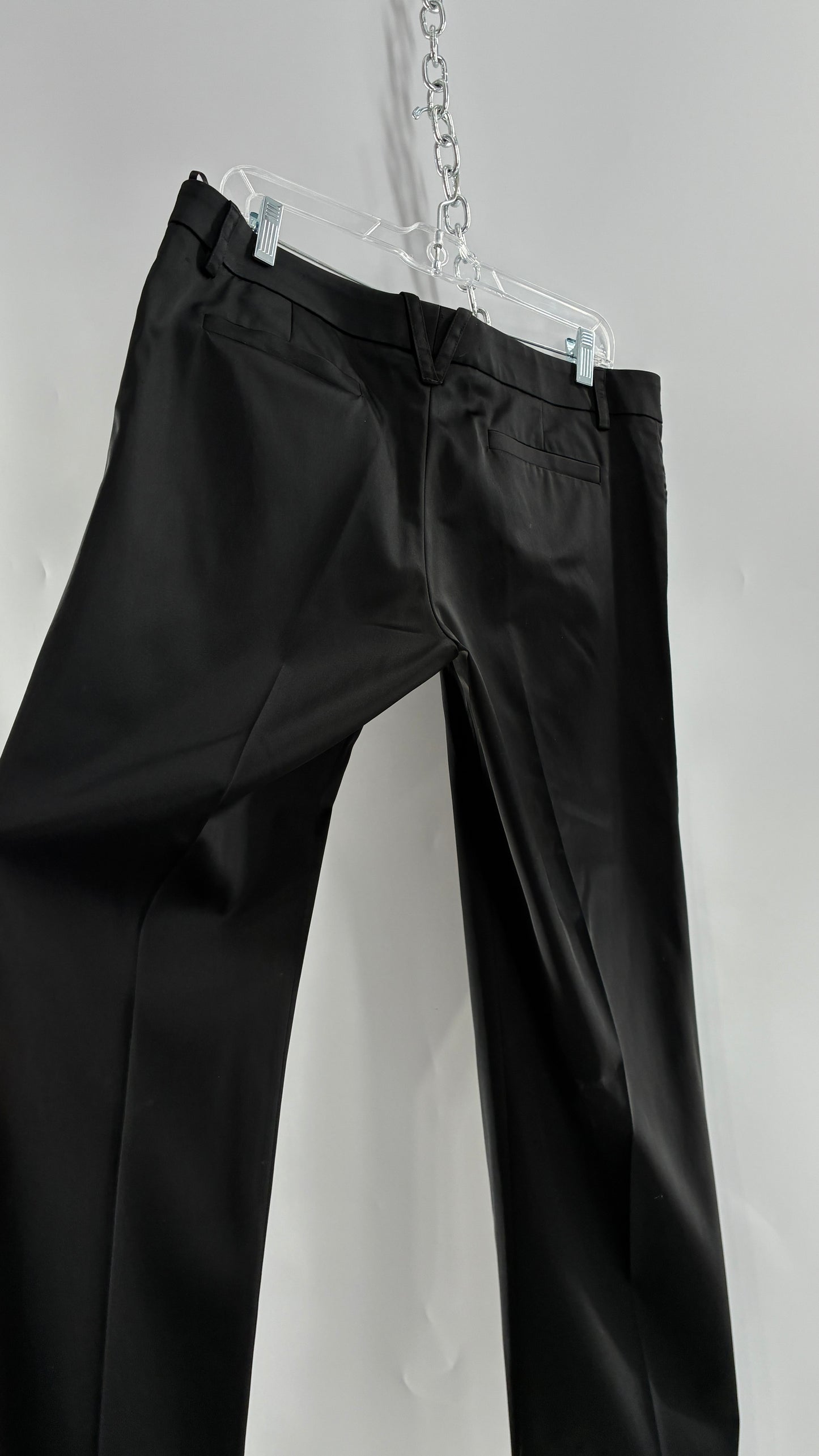 Vintage VERSACE Black Pleated Low Waisted Trouser (46/12)