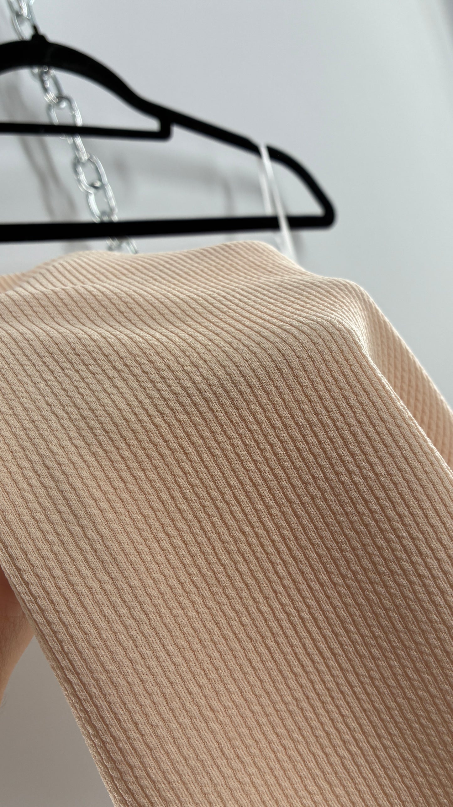 Nude Ribbed Tube Mini Dress Underlay Slip