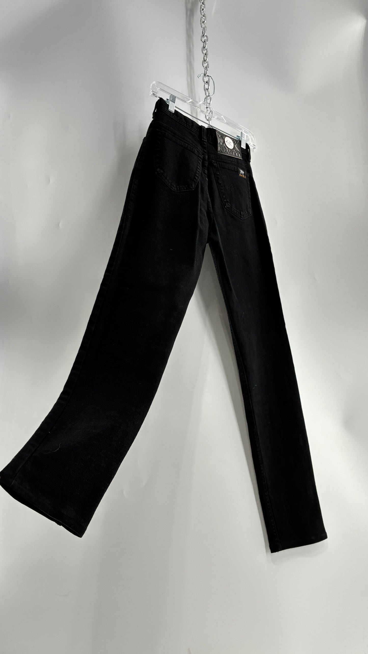RARE Vintage PARASUCO Black Ultra High Waisted Mom Jean (29)