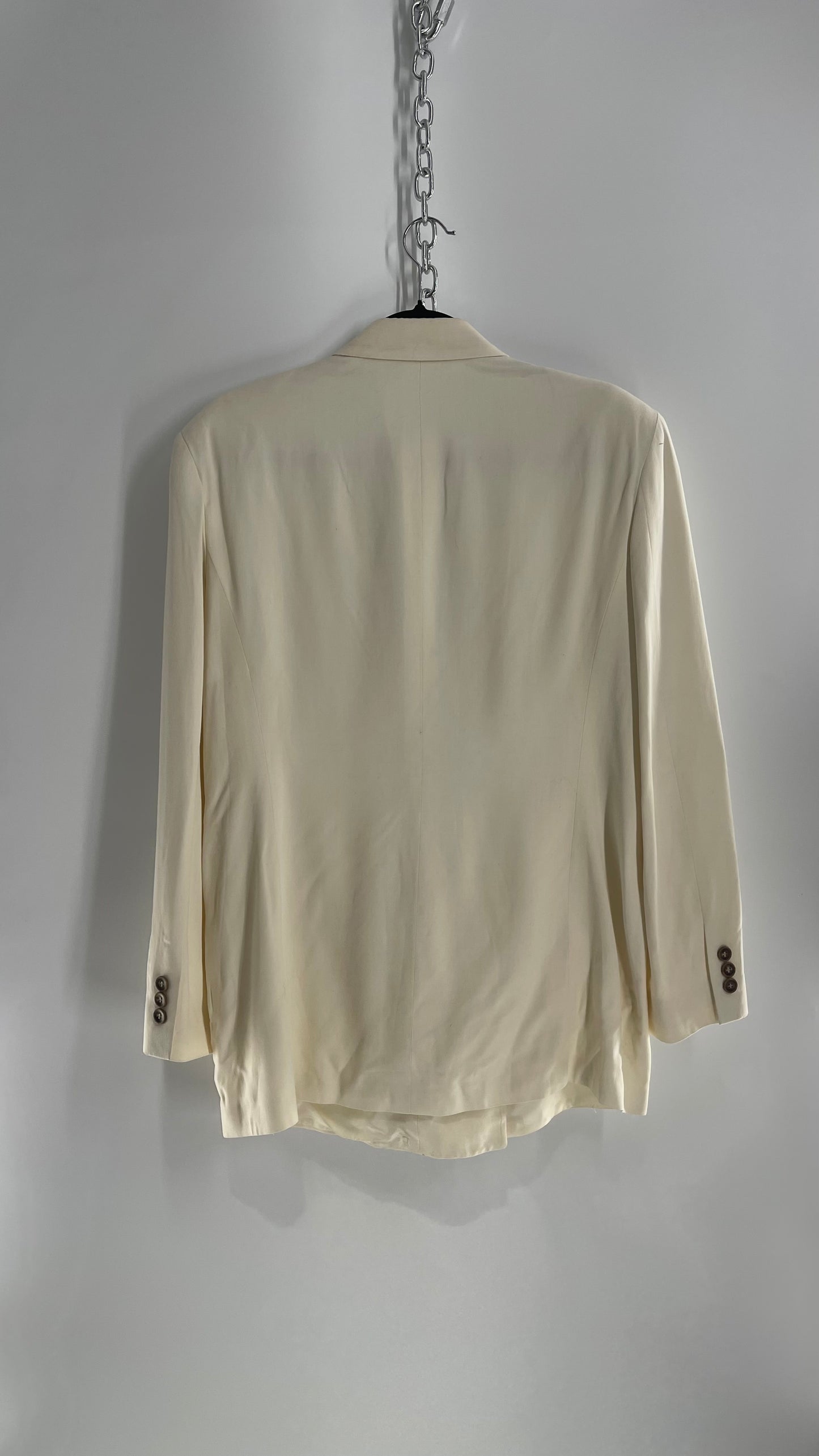 Vintage Barney’s New York Off White Power Blazer (C)(Large)