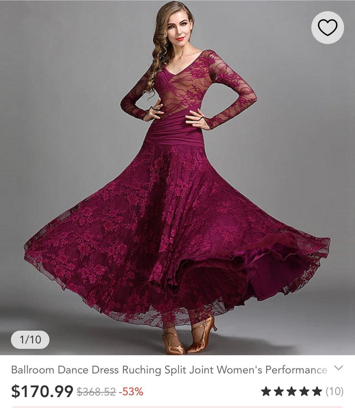 Vintage Fuchsia Flamenco, Lace and Mesh Paneled Gown with Gloved Hand Detail (Small)