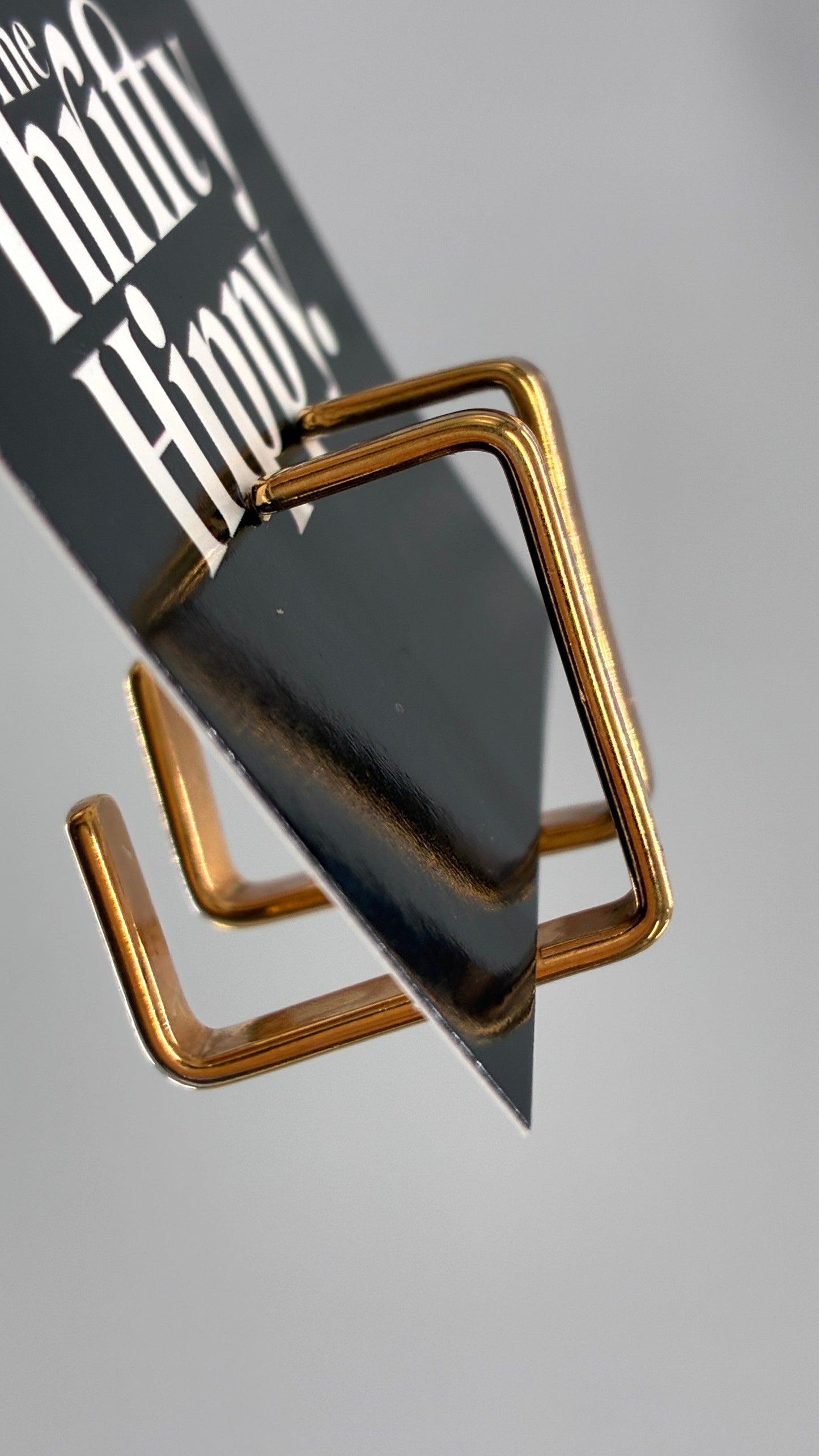 Vintage Gold Square Hoop Earrings