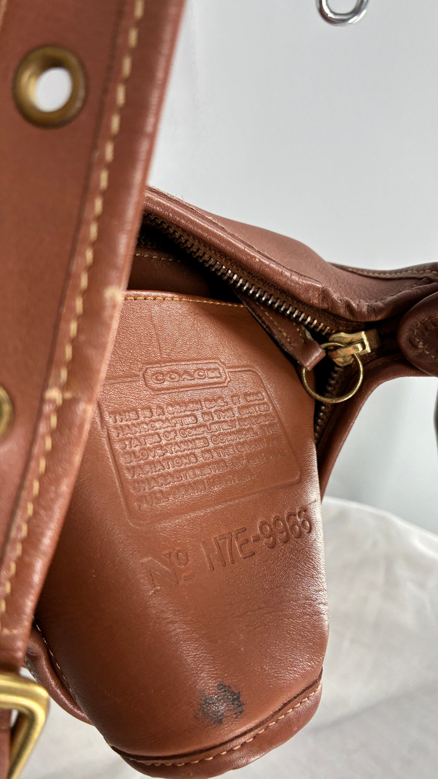 Vintage COACH Brown Leather Legacy Cross Body Shoulder Purse
