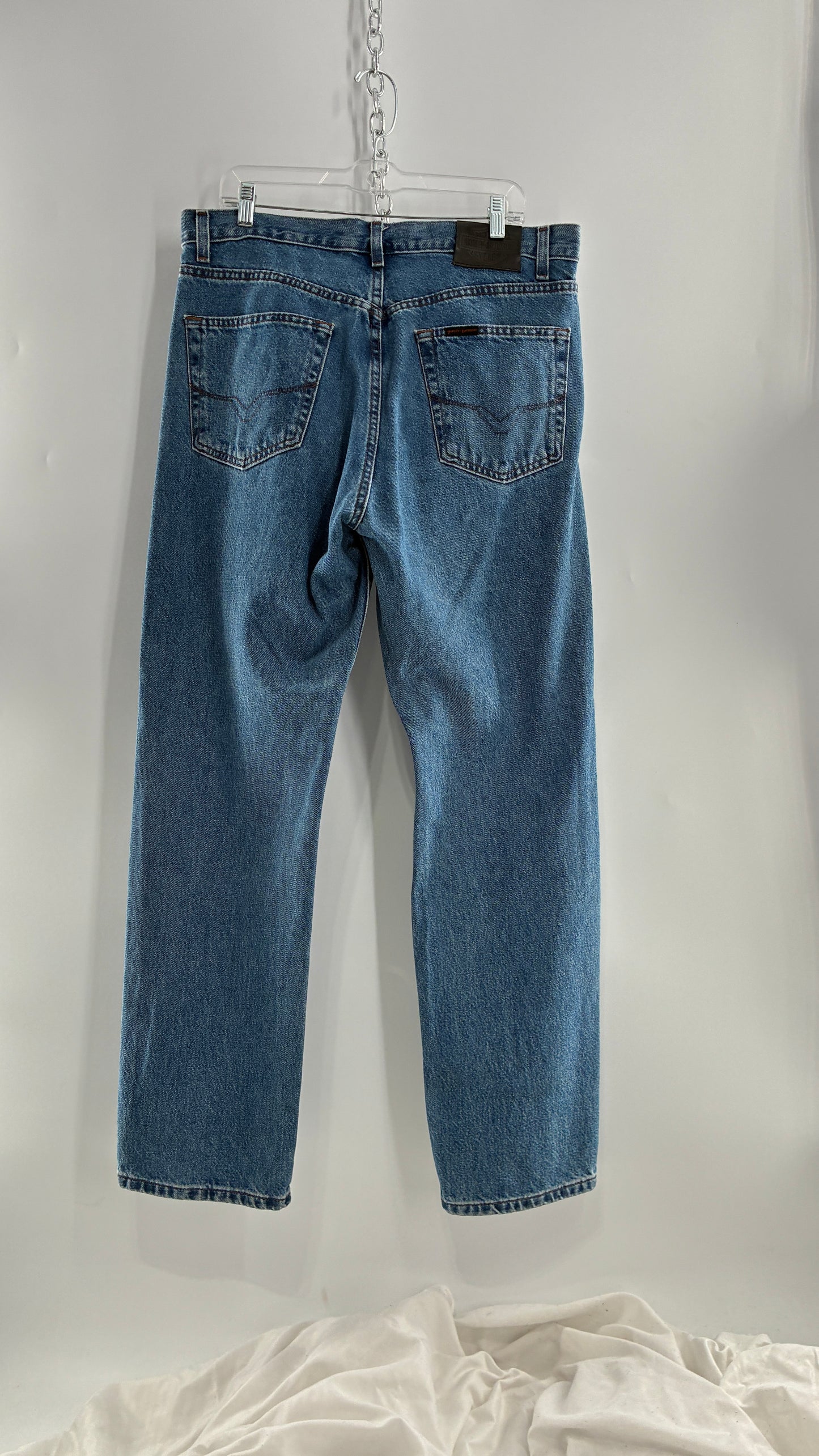 Vintage Harley Davidson Unisex Straight Leg Jeans (36x32)