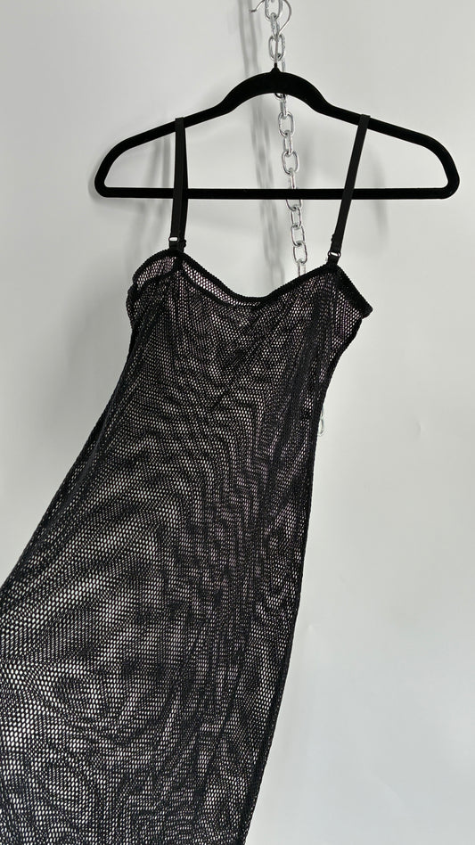 Urban Outfitters Out from Under Black Stretchy Mesh Mini (Small)