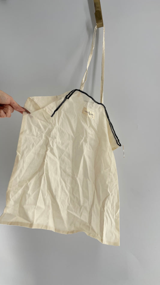 Sans Arcidet Cotton Tote with Black Stitching