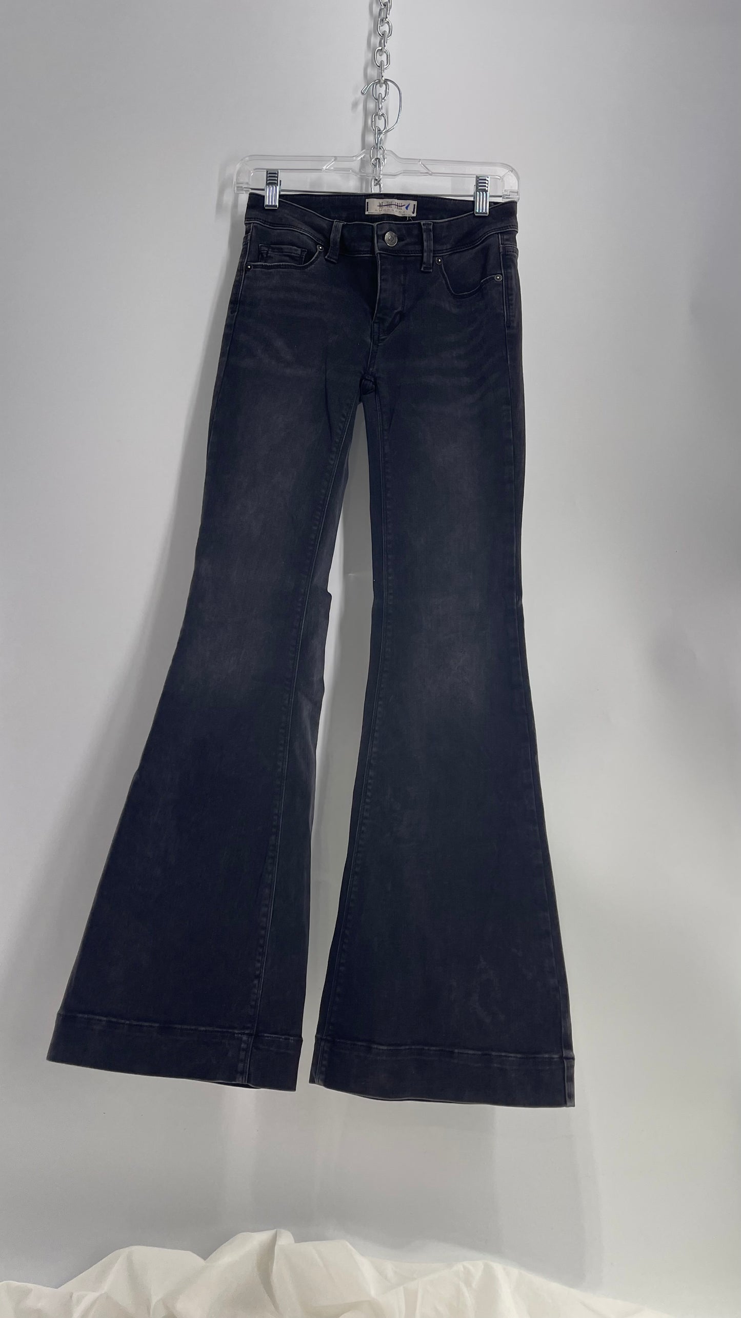 Free People Charcoal Grey Denim Flare (25)