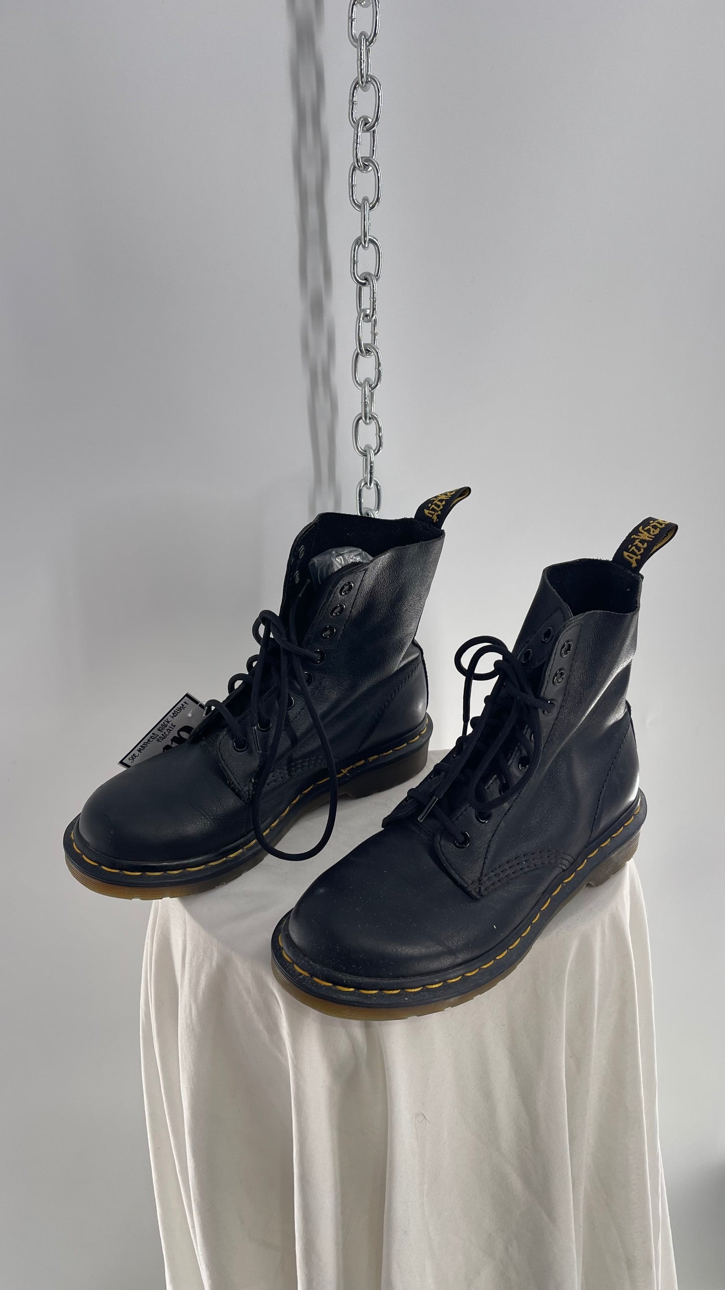 Doctor Martens Black Leather Virginia Pascal Boots (6)