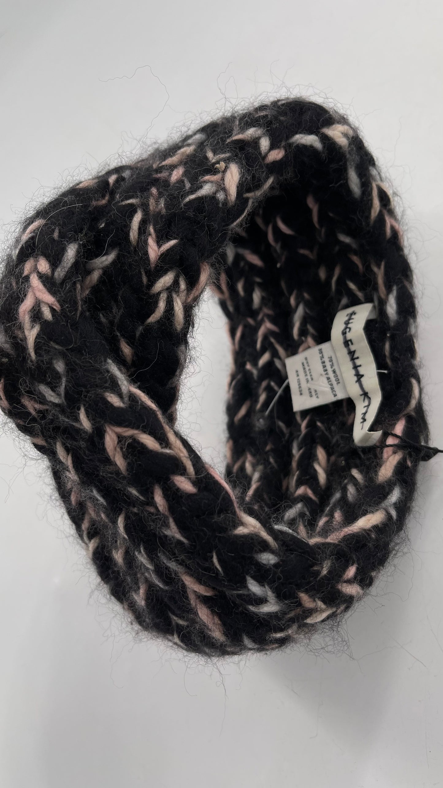 Eugenia Kim Black Pink White Thick Knit Headband