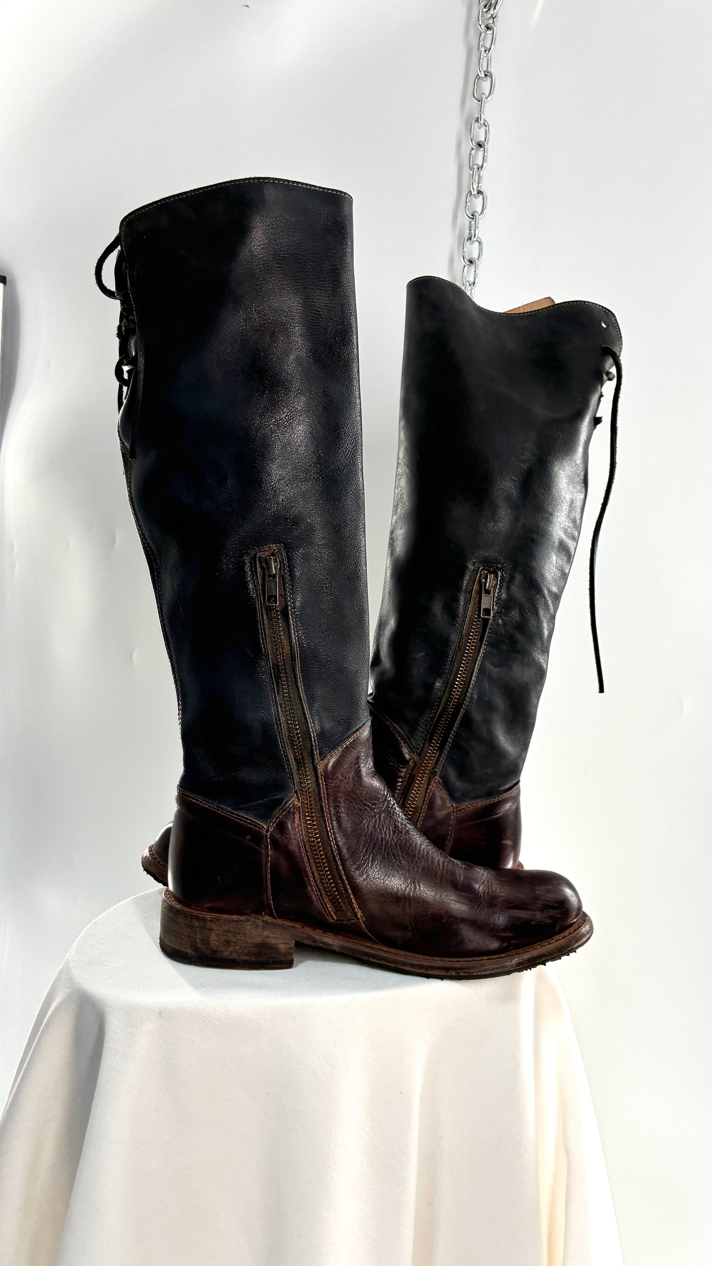 Vintage BEDSTÜ Manchester Two Toned Tall Riding Boots (7)