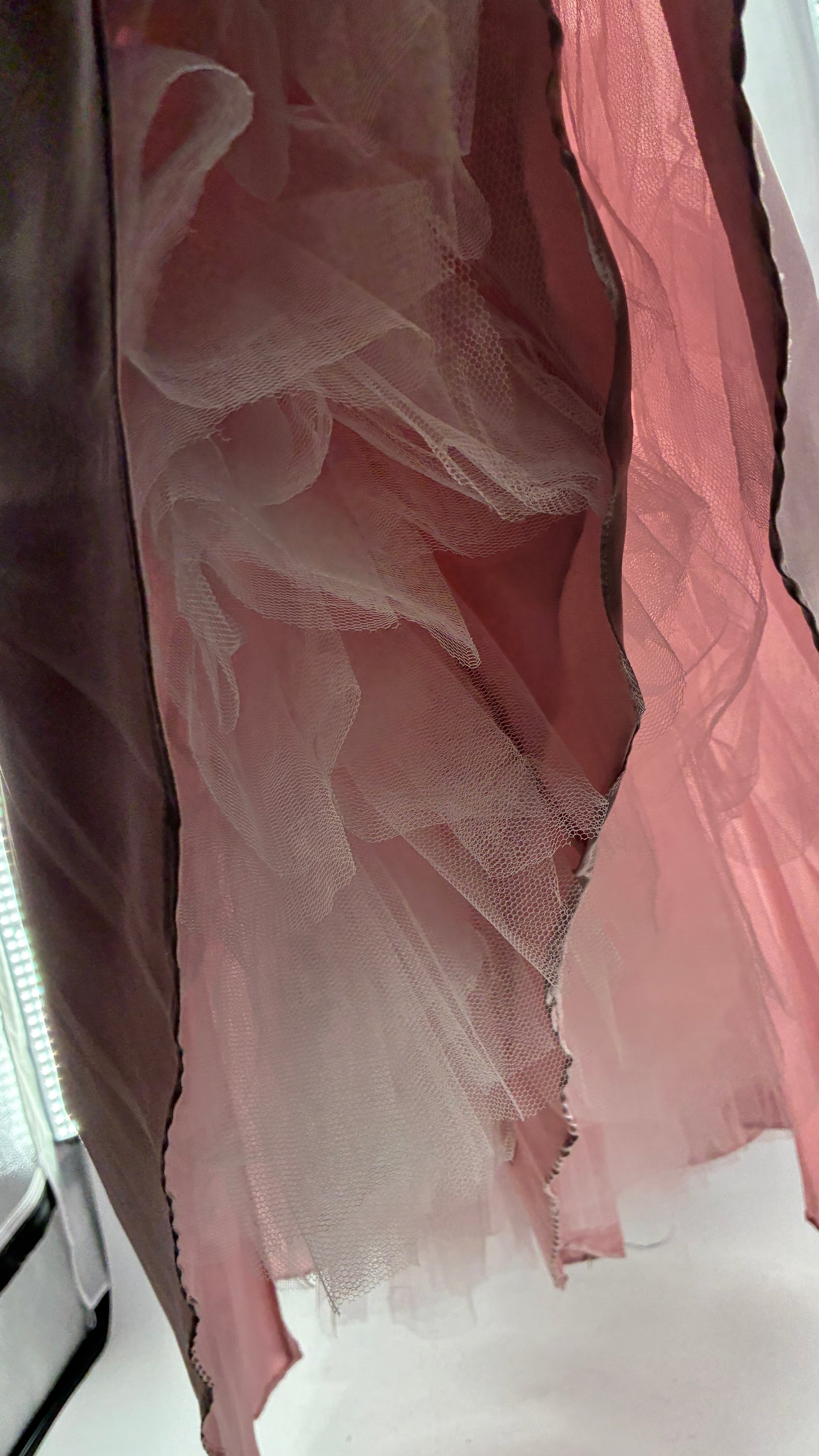 Vintage DANCING QUEEN Dusty Pink Voluminous Ballgown with Multiple Layers of Tulle (XL)