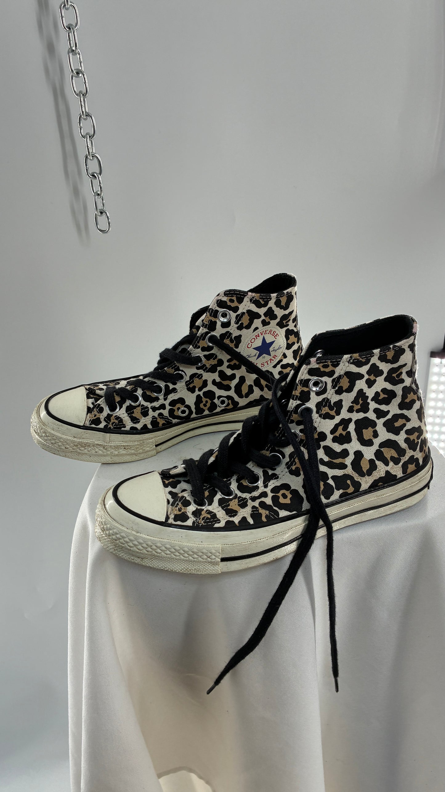 Vintage Converse Chuck Leopard Driftwood Ctas 70 Hi (W6.5)