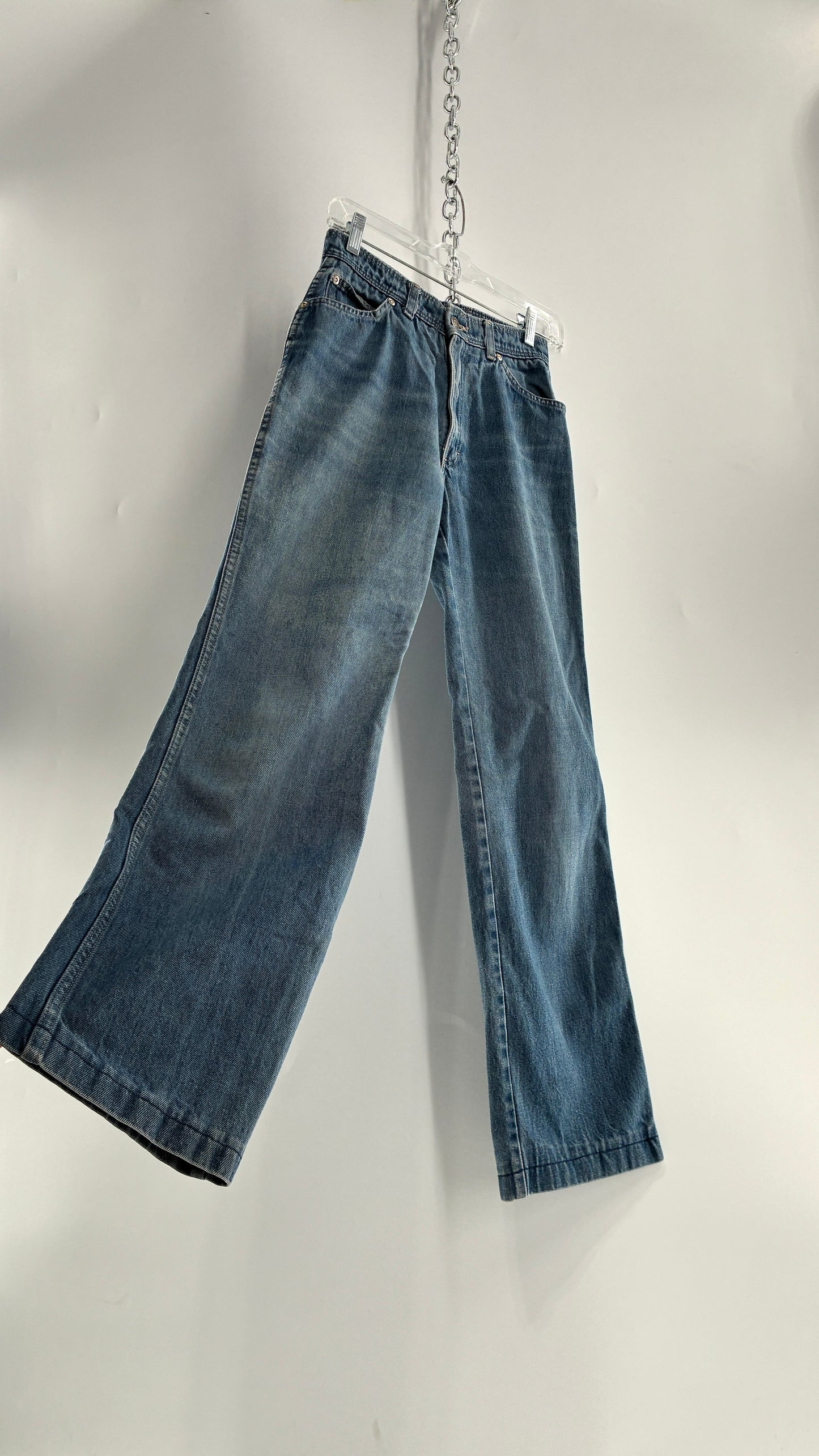 Vintage Oscar de la Renta Light Wash Straight Leg Jeans (10)